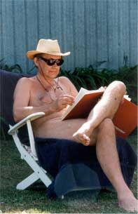 Some guests take a break from the office, and get some paperwork done while enjoying the sunshine. Just one example of the many freedoms TGB offers.