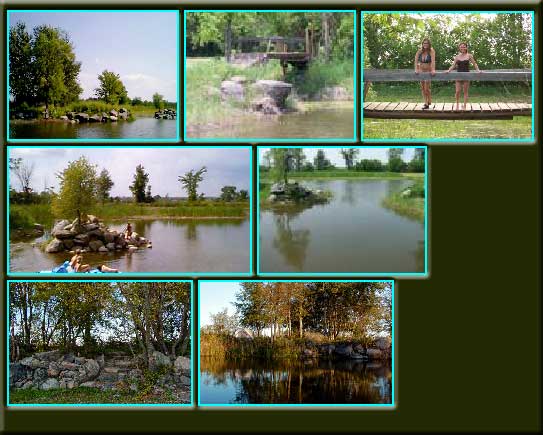 several views of desire lake at TGB
